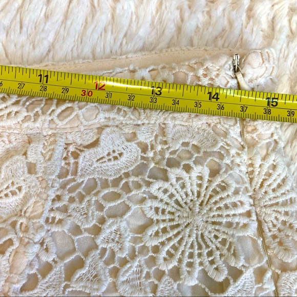ZARA Basic Crochet Ivory Skort - Size: S - Picture 7 of 8